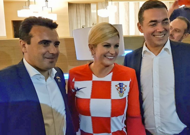 Cijeli svijet natječe se u čestitkama Hrvatskoj, predsjednicu nakon pobjede zaskočili Makedonci