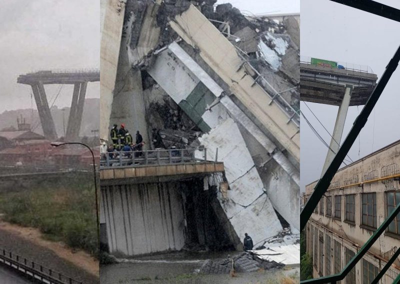[VIDEO] Srušio se vijadukt na autocesti kod Genove, najmanje 35 mrtvih, četiri osobe izvučene ispod ruševina