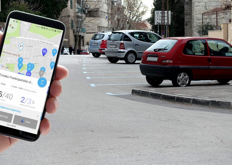 Ovako izgleda parkiranje u Splitu pomoću aplikacije