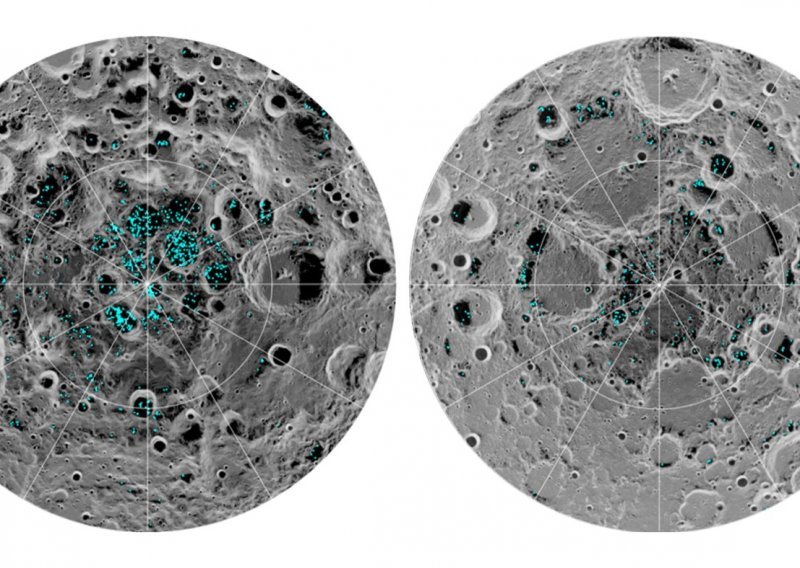 Na površini Mjeseca otkrivena zaleđena voda drevnoga porijekla