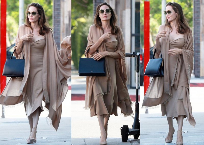 U haljini koja joj ne laska Angelina Jolie izgleda mršavije no ikad