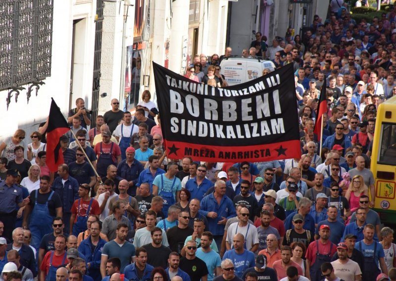 Radnici Uljanika na ulicama Pule u nikad većem broju