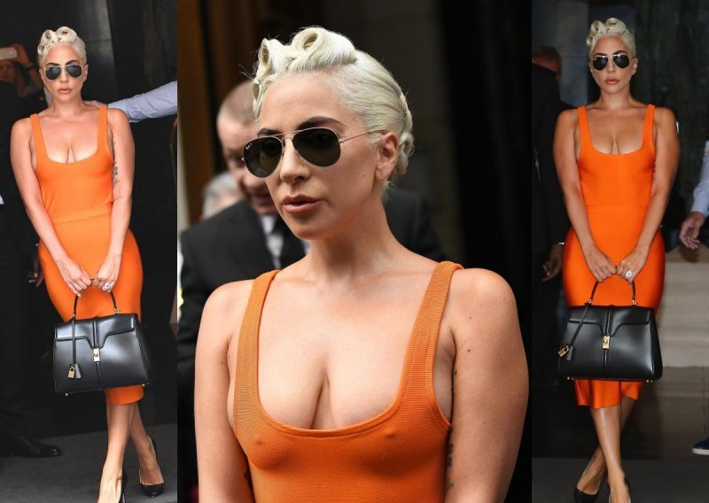 Lady Gaga prošetala Parizom u otvorenoj haljini i bez donjeg rublja