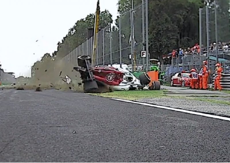 Strahovita nesreća šokirala ljubitelje Formule 1 već prvog dana utrkivanja u Monzi