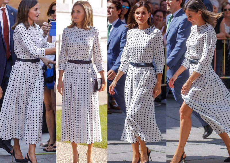 U haljini od 750 kuna: Kraljica Letizia zna kako se nosi uzorak koji nikad neće izaći iz mode