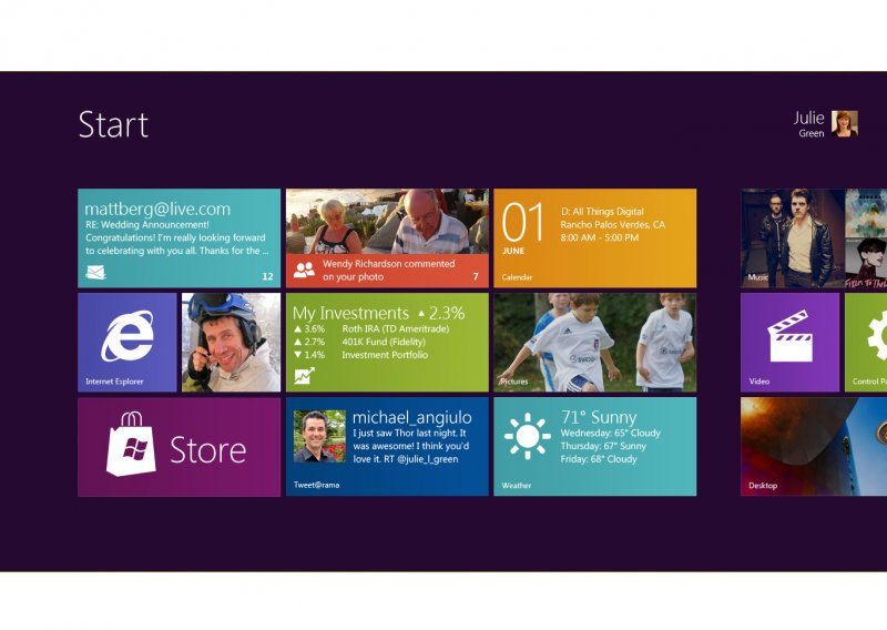 Windows 8 dobiva sučelje nalik WP7