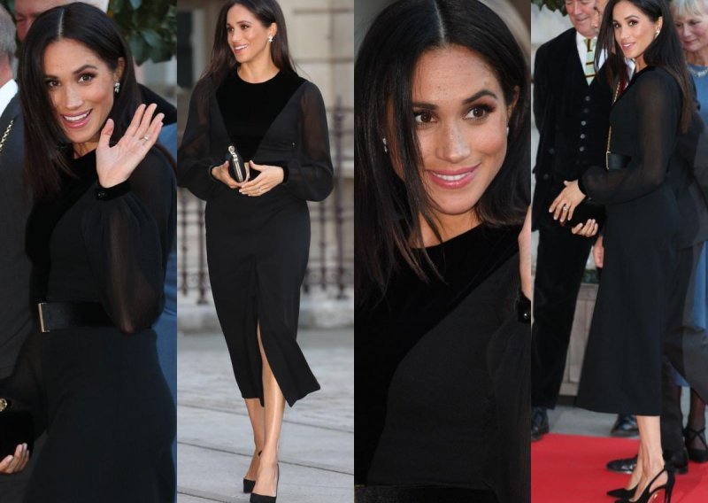 U crnom od glave do pete: Elegantna Meghan Markle pravi je mamac za poglede