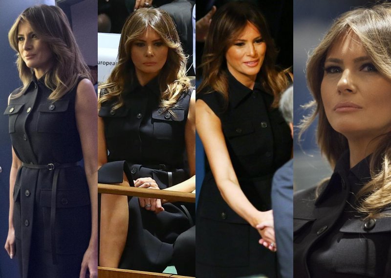 Melania Trump privlačila pozornost u crnom od glave do pete