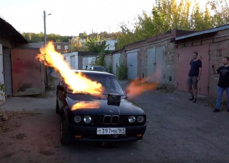 [VIDEO] Rus u 'kockicu' ugradio mlazni pogon iz MiG-a 23 i unatoč potrošnji oduševio entuzijaste