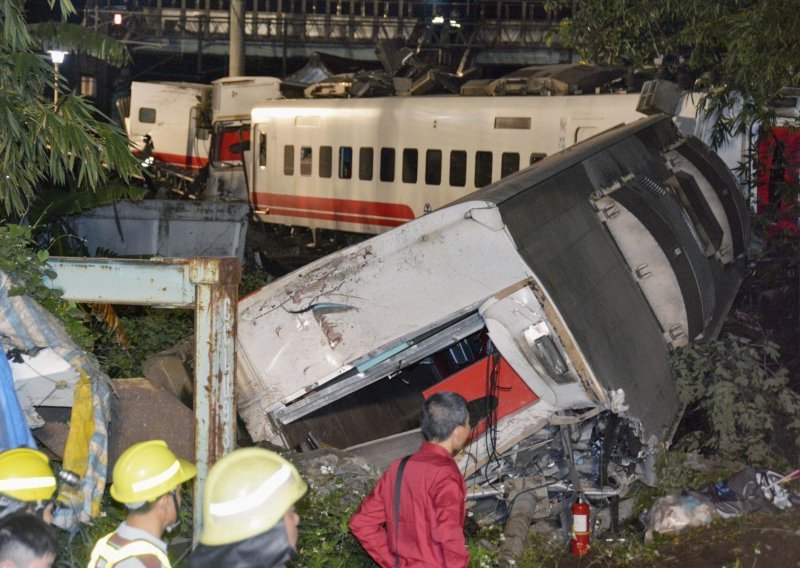 Prijavljeni problemi s kočenjem prije nesreće vlaka u Tajvanu