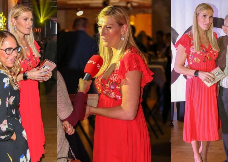 Trudnoća joj pristaje: Janica Kostelić u crvenoj haljini napokon pokazala trbuščić