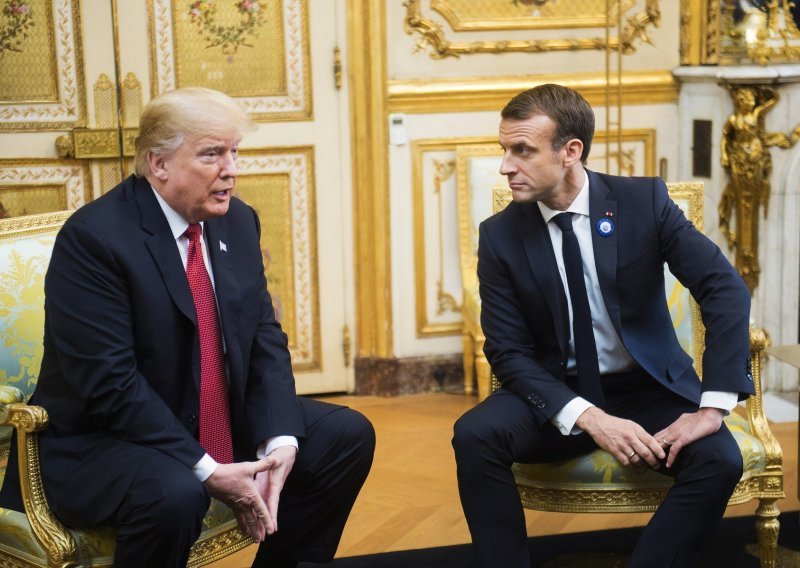 Trump i Macron na pomirbenom sastanku nakon izjave o europskoj vojsci