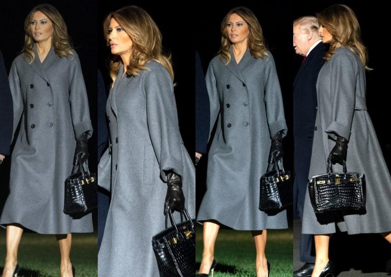 Melania Trump modno briljirala u Parizu: Elegancija u nekoliko nijansi sive