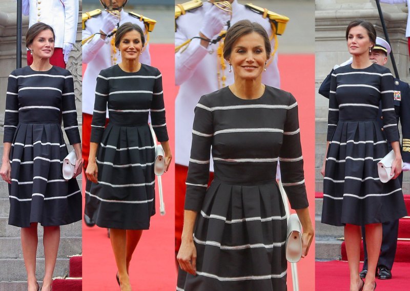 Lijepa kraljica modno ne griješi: Haljina laskavog kroja i trendi cipele za čistu peticu
