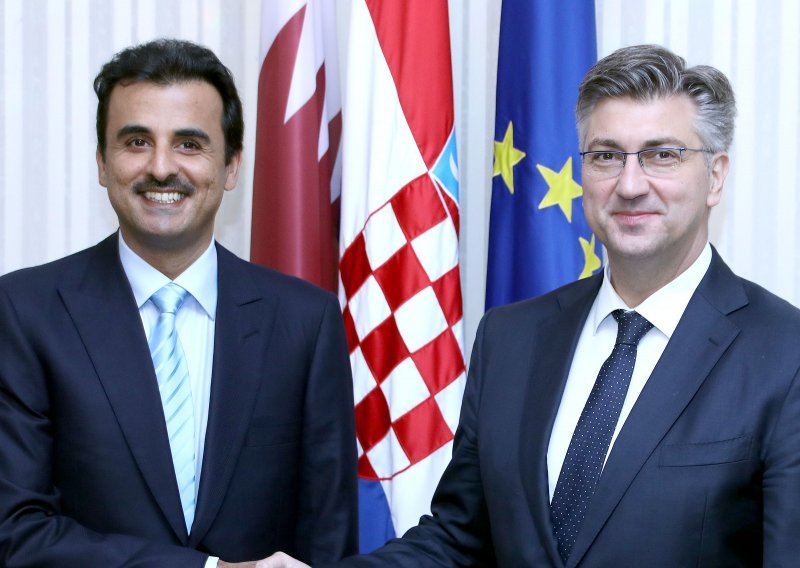 Katarski emir posjetio Plenkovića, žele snažniju gospodarsku suradnju