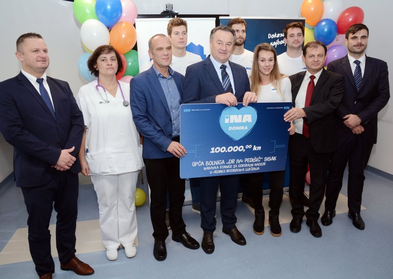 INA uručila donaciju Općoj bolnici Dr. Ivo Pedišić u Sisku