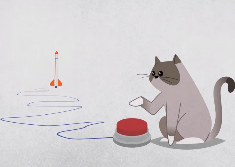 Je li moguće mačku naučiti lansirati raketu?