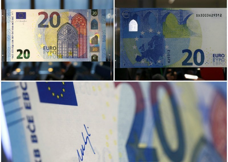 Kako izgleda nova novčanica od 20 eura?