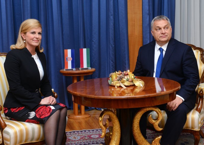 Grabar Kitarović primila Orbana: Naši dobri odnosi temelje se na gospodarskim i kulturnim vezama