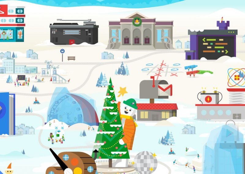 Google nam je i ove godine priredio šareni digitalni doček Djeda Božićnjaka