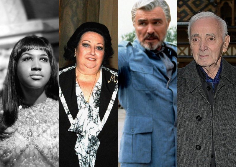 Aretha Franklin, Monserrat Caballe, Burt Reynolds... Velika imena koja smo izgubili ove godine, a koja ćemo zauvijek pamtiti