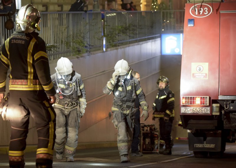 Požar u podzemnoj garaži Cvjetni u samom centru Zagreba, evakuirano 80 ljudi