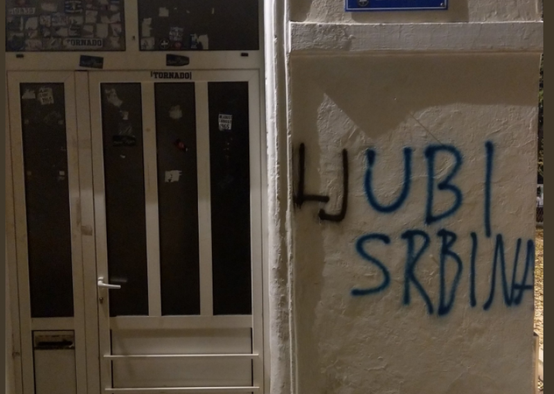 Zadranin koji je prepravio grafit 'Ubi Srbina' u 'Ljubi Srbina' kazneno prijavljen