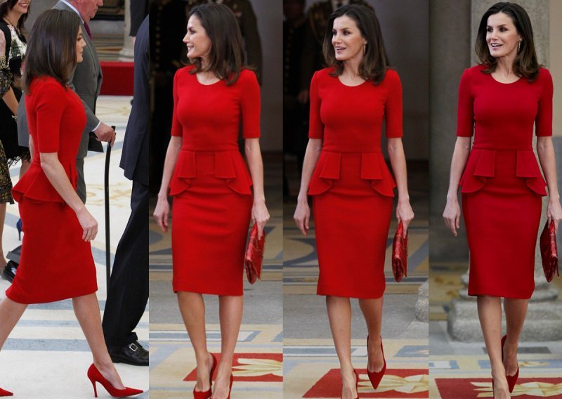 Kraljica Letizia modno reciklira poput Kate Middleton: Zadivila u crvenom od glave do pete
