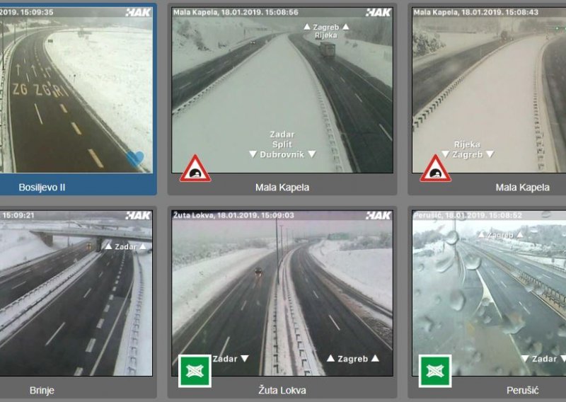 I dalje otežan promet na cestama i autocestama zbog snijega