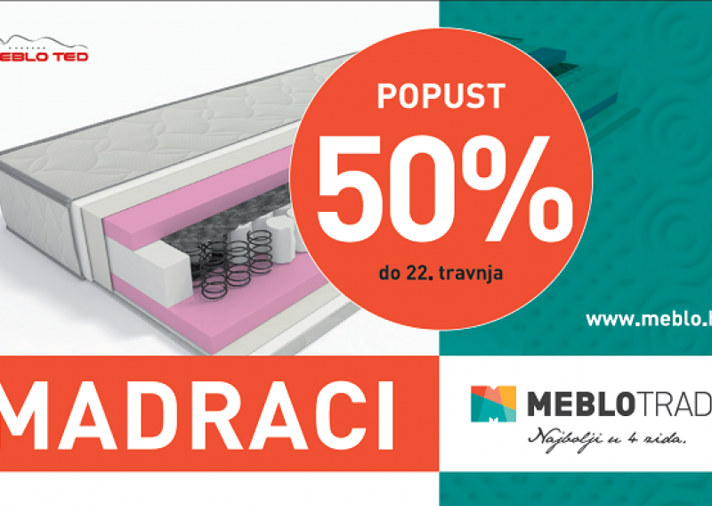 Proljetni popust i do 50% na vrhunske modele madraca