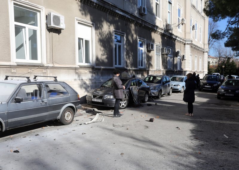 Eksplozija u KBC-u Rijeka: Dijelovi klima uređaja letjeli uokolo i oštetili više vozila