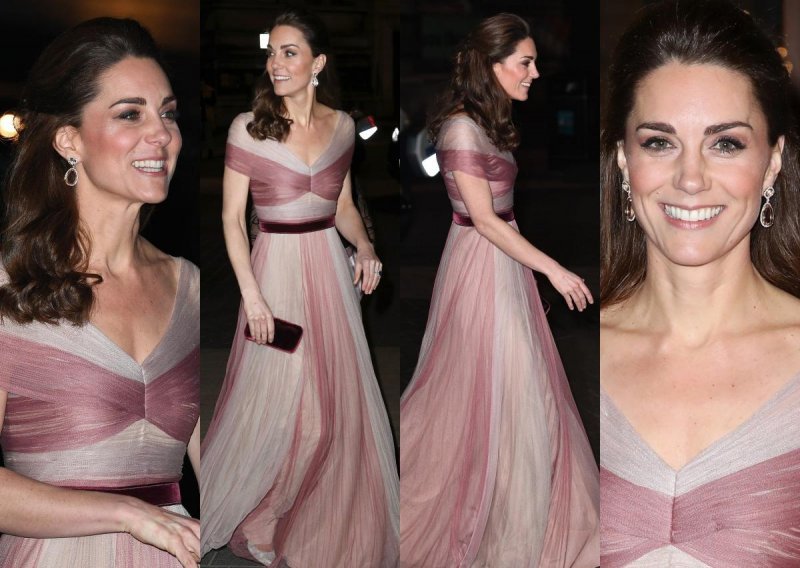 Kate Middleton zablistala poput prave princeze u laskavoj haljini i srebrnim cipelicama