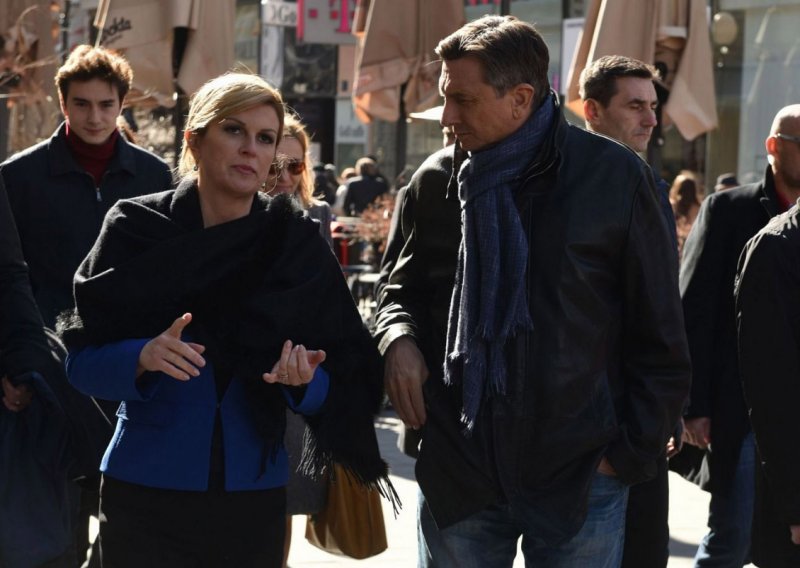 Kolinda Grabar Kitarović i Boris Pahor prošetali zagrebačkom špicom