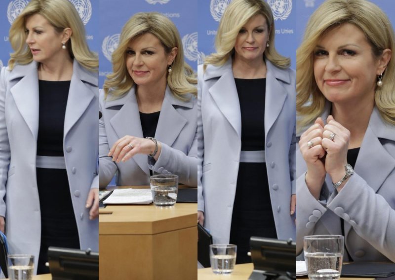 Stajling bez greške: Predsjednica Grabar-Kitarović zna kako se nosi poslovna elegancija