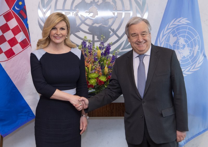 Grabar-Kitarović održala bilateralni sastanak s glavnim tajnikom UN-a Antóniom Guterresom