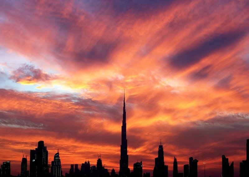Najviša svjetska građevina Burj Khalifa u hrvatskim bojama