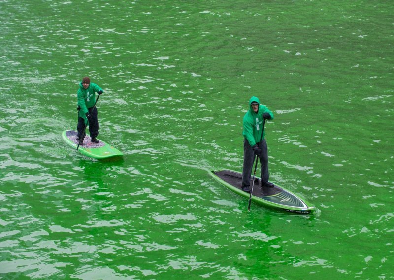 Florida je za Dan sv. Patricka svoju rijeku obojala u zeleno