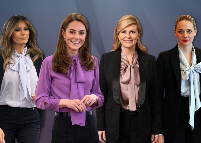 Ženstvene bluze nikad nisu bile poželjnije, a nose ih Kolinda Grabar-Kitarović, Jelena Veljača, Kate Middleton i Melania Trump