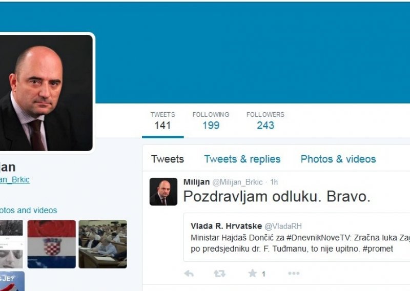 Lažni Milijan Brkić i Denis Latin zaratili na Twitteru