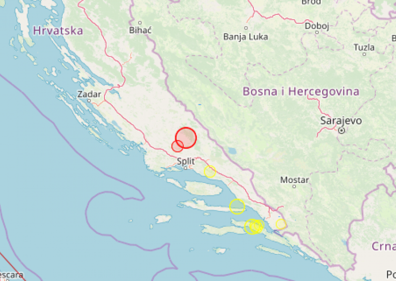 Jaki potres probudio stanovnike Dalmacije