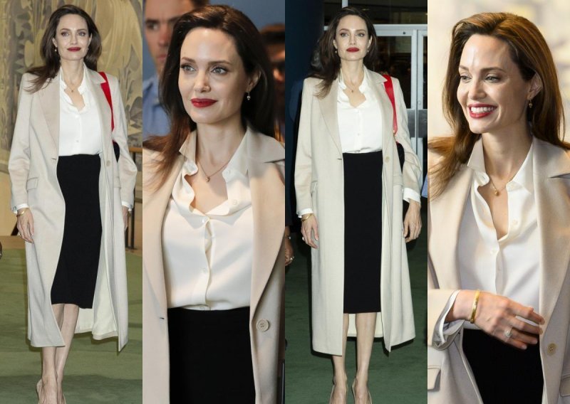 Angelina Jolie poslovnim izdanjem pokušala sakriti krhku figuru