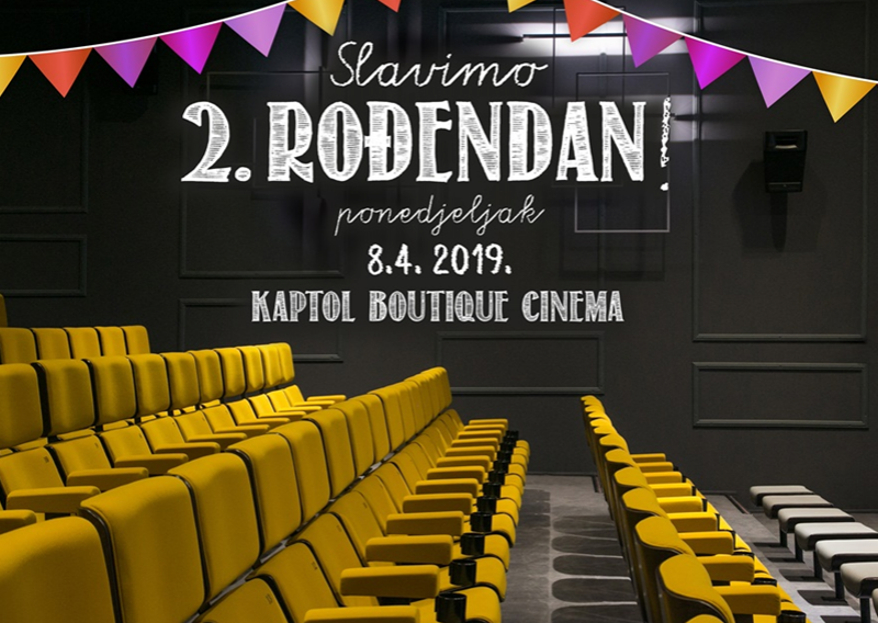 Proslavite 8.4. drugi rođendan kina Kaptol Boutique Cinema uz filmove, svirku i niz pogodnosti!
