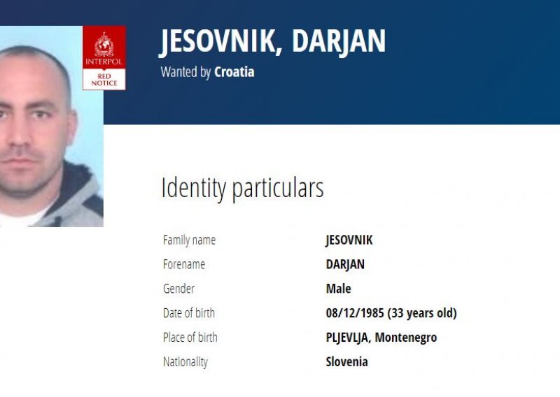 Uhićeni Darjan Ješovnik, pristao na hitno izručenje Hrvatskoj