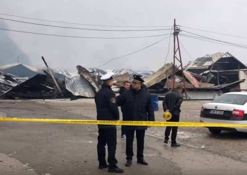 U nekoliko sati vatra progutala poznatu tržnicu Arizonu u BiH