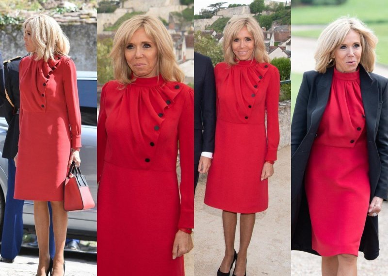 Kad joj se nešto dopadne, ne mari za cijenu: Brigitte Macron ponovno nosi omiljenu haljinu u drugoj boji