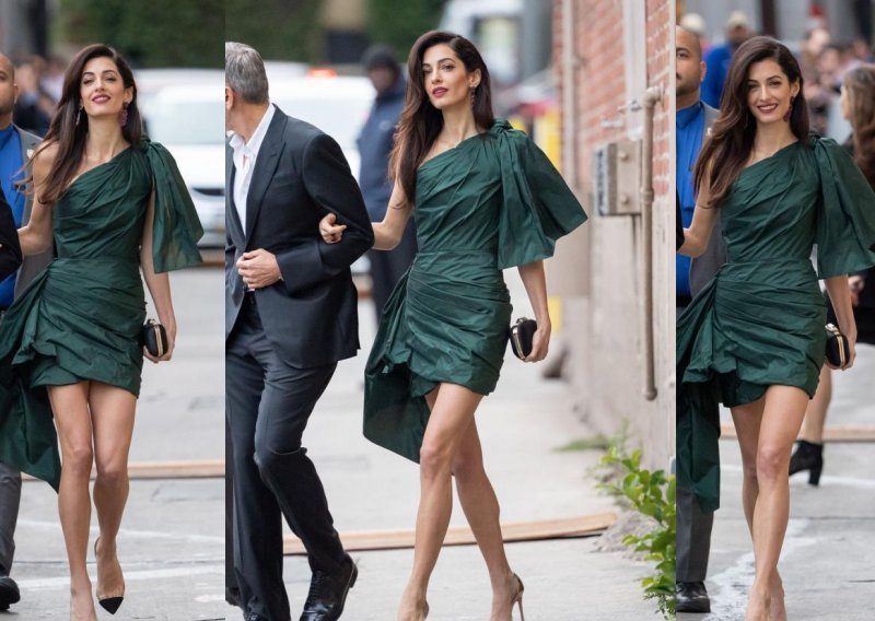Lijepa Amal Clooney kratkom haljinicom naglasila duge, vitke noge