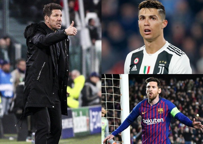 Diego Simeone pojasnio svoj izbor; Tko je bolji, Messi ili Ronaldo? Za mene dileme nema...