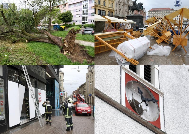 Velika fotogalerija: Pogledajte kakvu pustoš je oluja napravila u svakom kutku Zagreba
