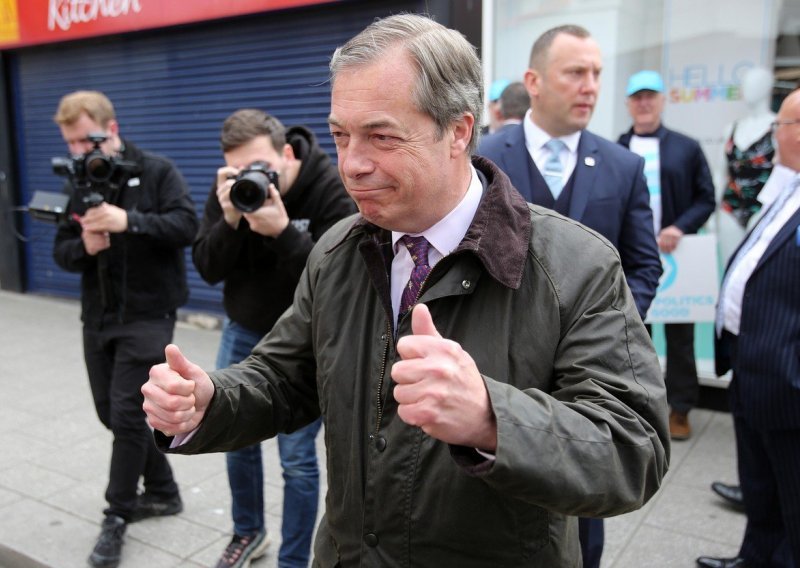 Brexit stranka Nigela Faragea potukla konzervativce i laburiste