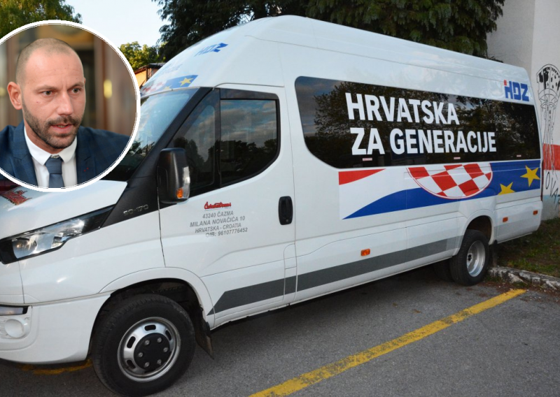 HDZ-ov 'izborni' kombi parkiran na mjestu za invalide, šef varaždinskog HDZ-a osudio takav postupak